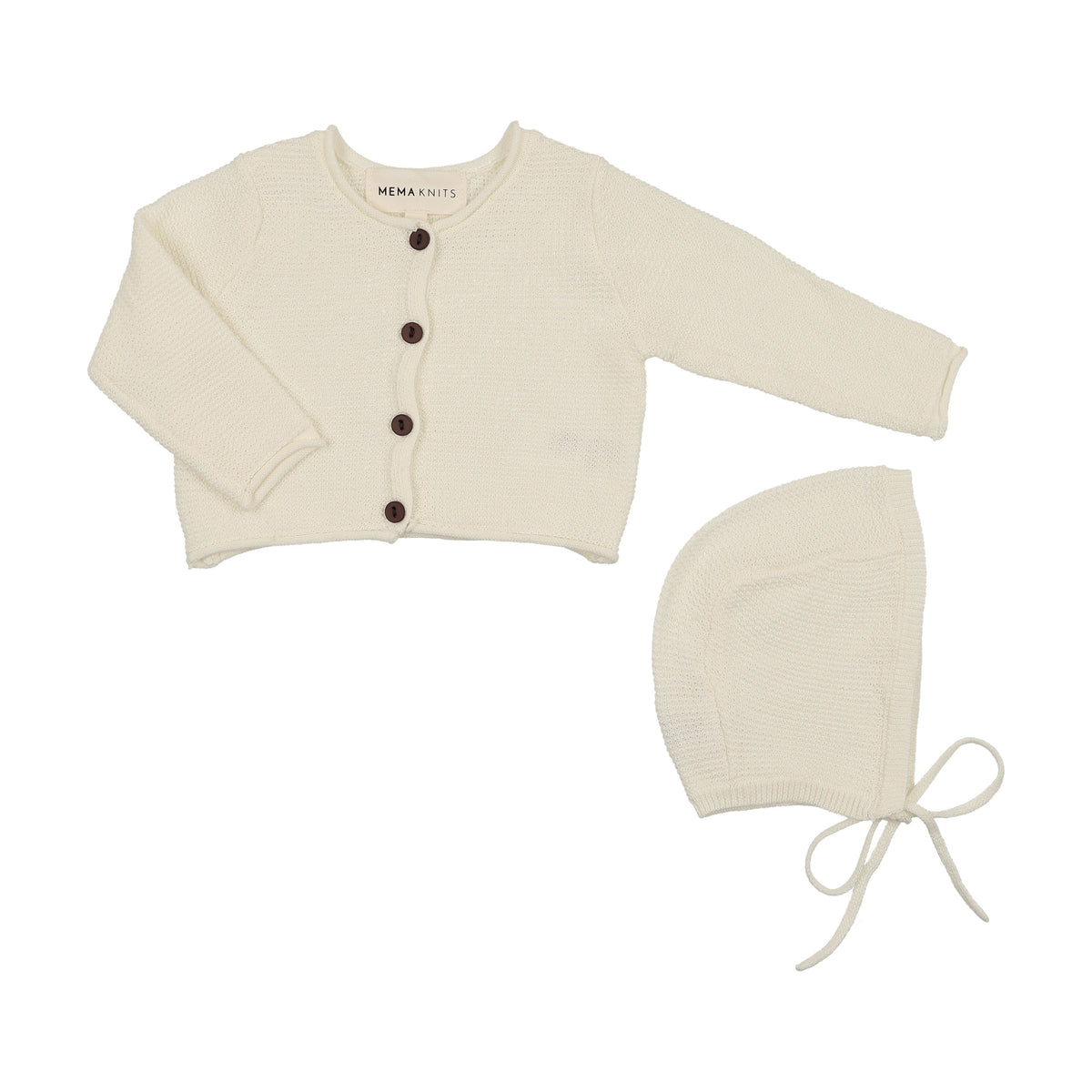 Cropped Knit Cardigan + Bonnet-4