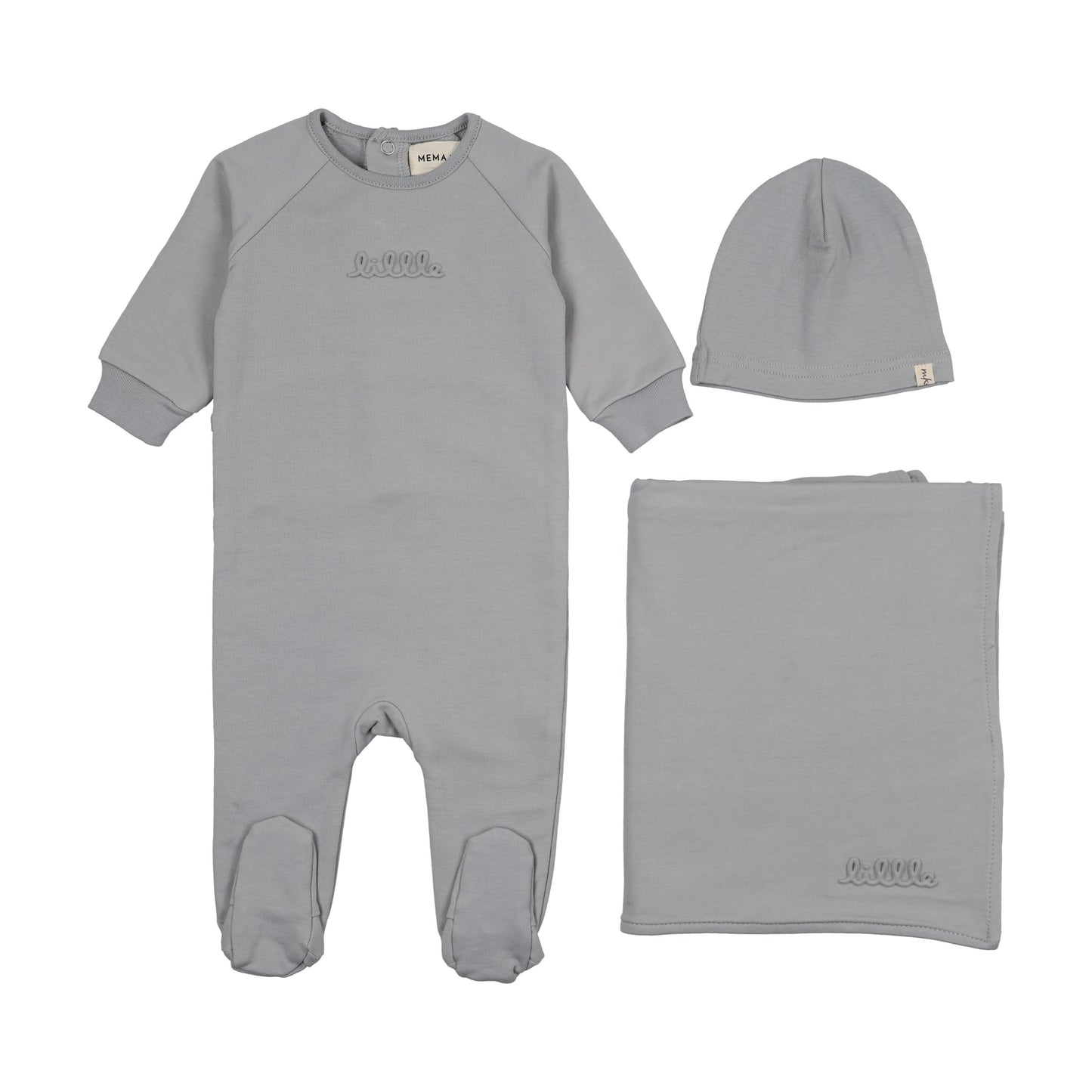 Embossed sweatshirt three piece set