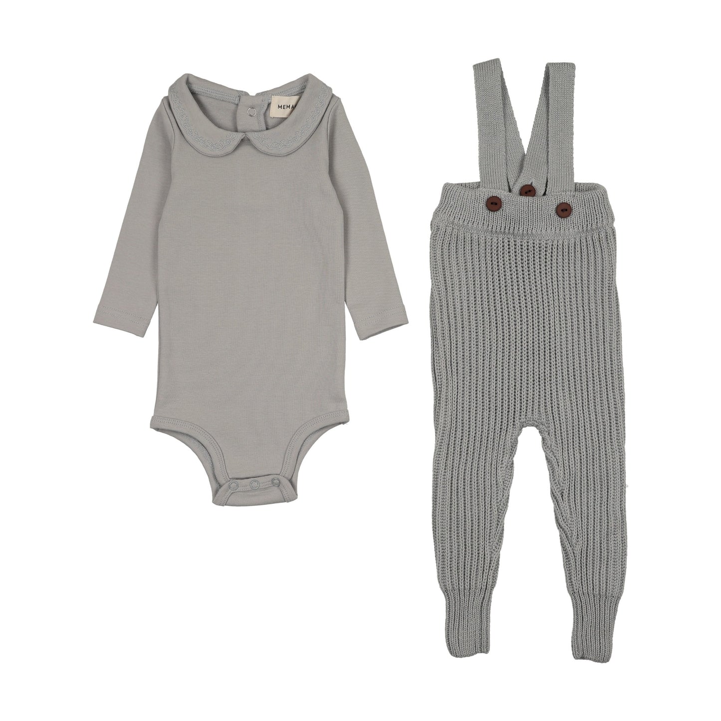 Knit Overall + Onesie set