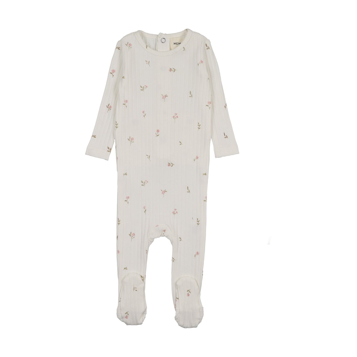 RIB FLORAL PRINT FOOTIE