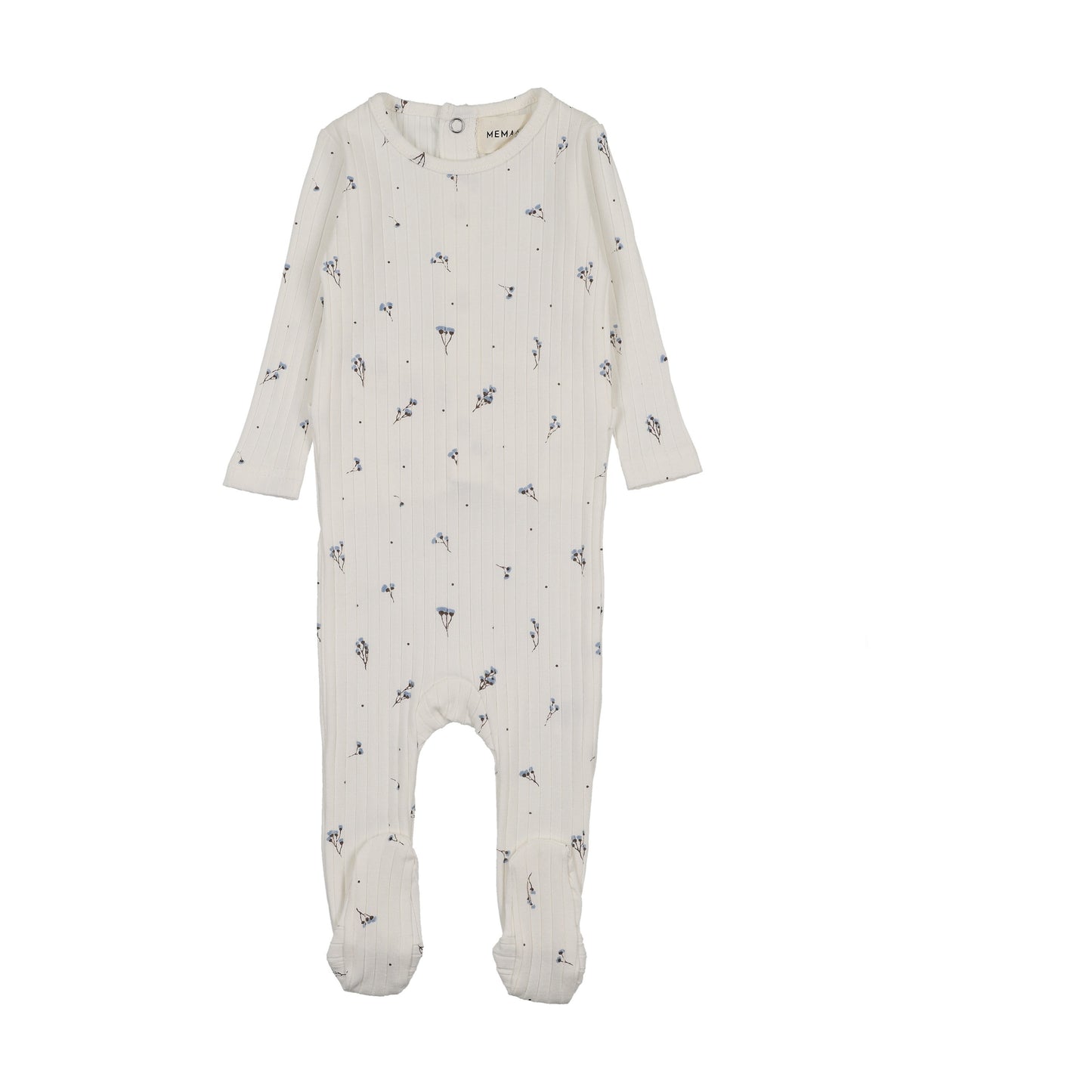 RIB FLORAL PRINT FOOTIE