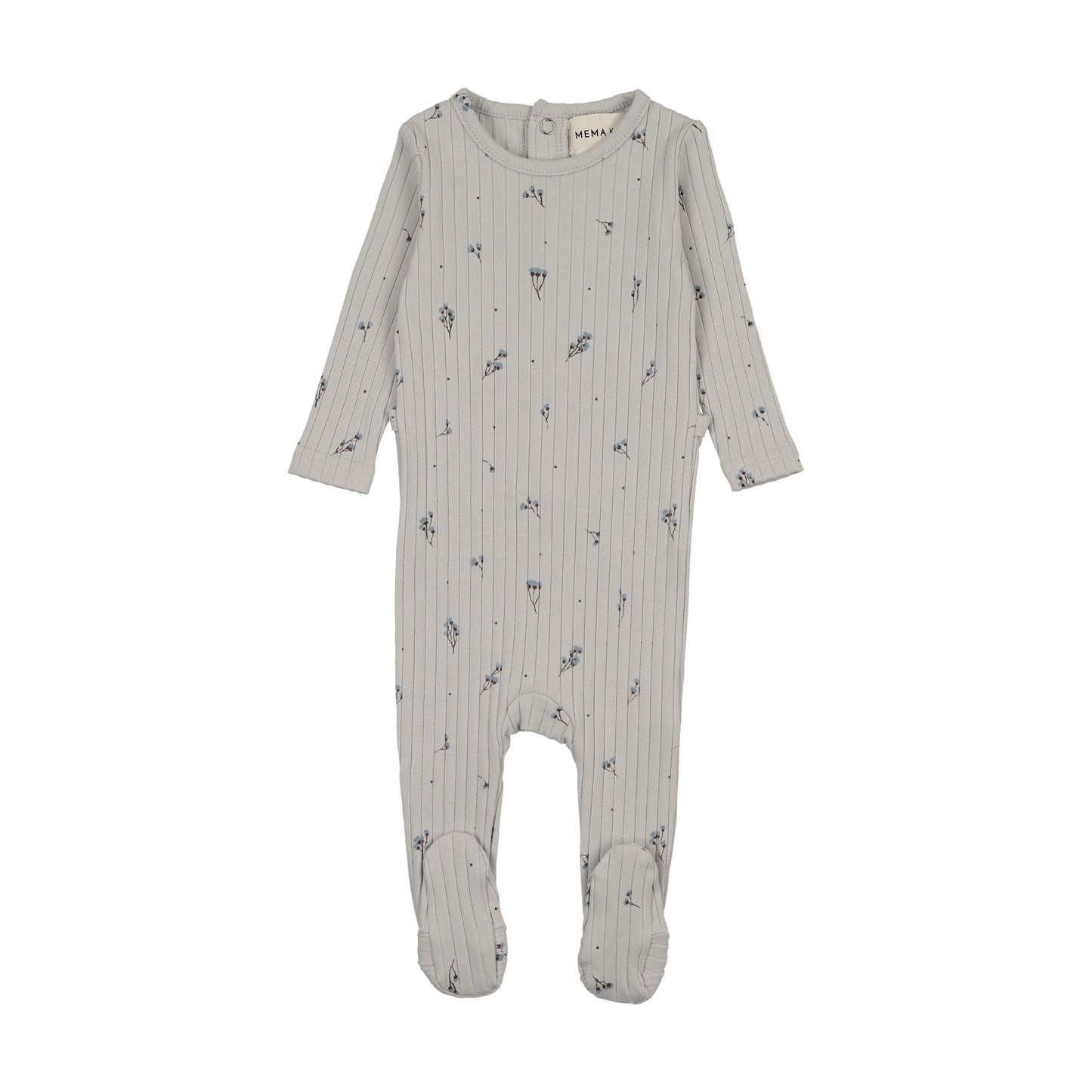 RIB FLORAL PRINT FOOTIE