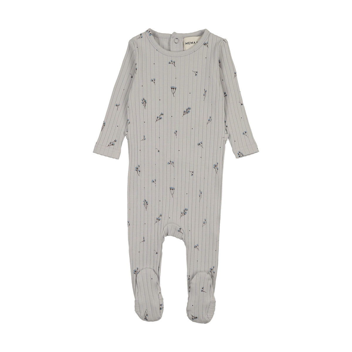 RIB FLORAL PRINT FOOTIE-3