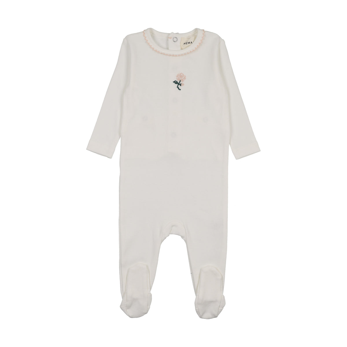EMBROIDERED FOOTIE-2