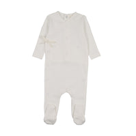 POINTELLE MOCK WRAP FOOTIE