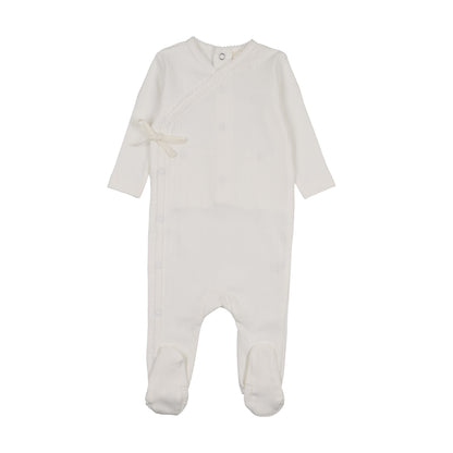POINTELLE MOCK WRAP FOOTIE