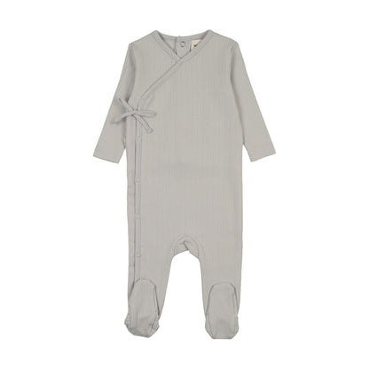 POINTELLE MOCK WRAP FOOTIE