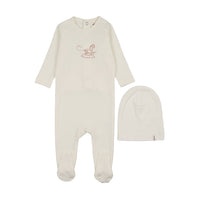 HORSE ROCKER FOOTIE + BEANIE
