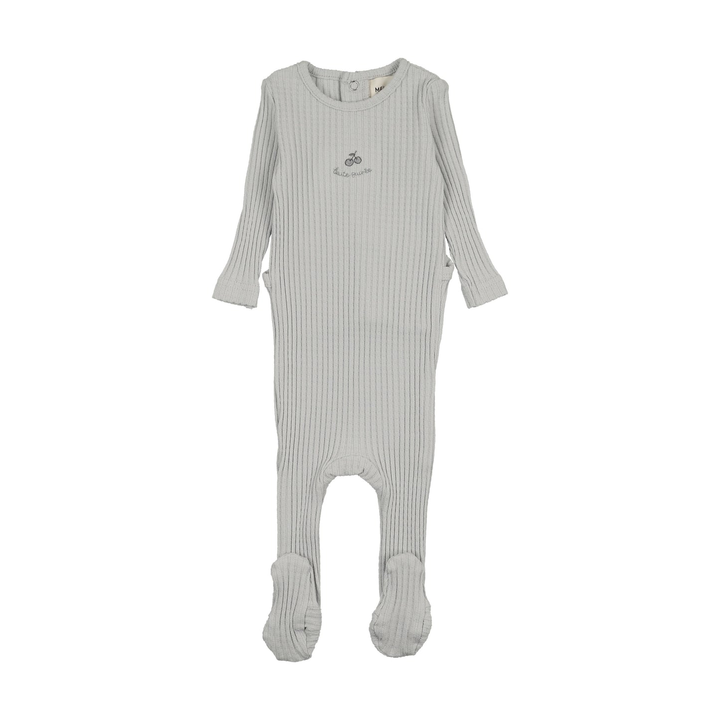 EMBROIDERED TEXTURED FOOTIE