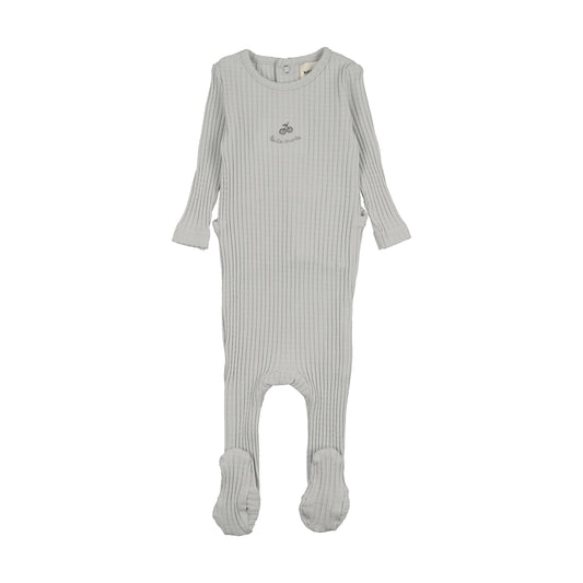 EMBROIDERED TEXTURED FOOTIE