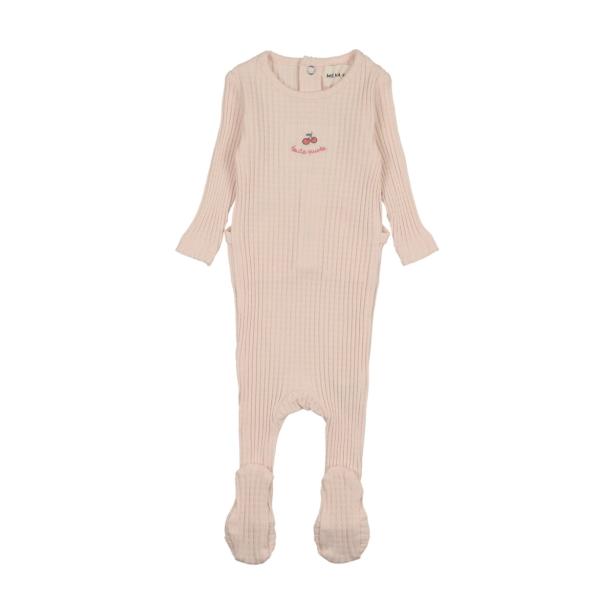 EMBROIDERED TEXTURED FOOTIE-3
