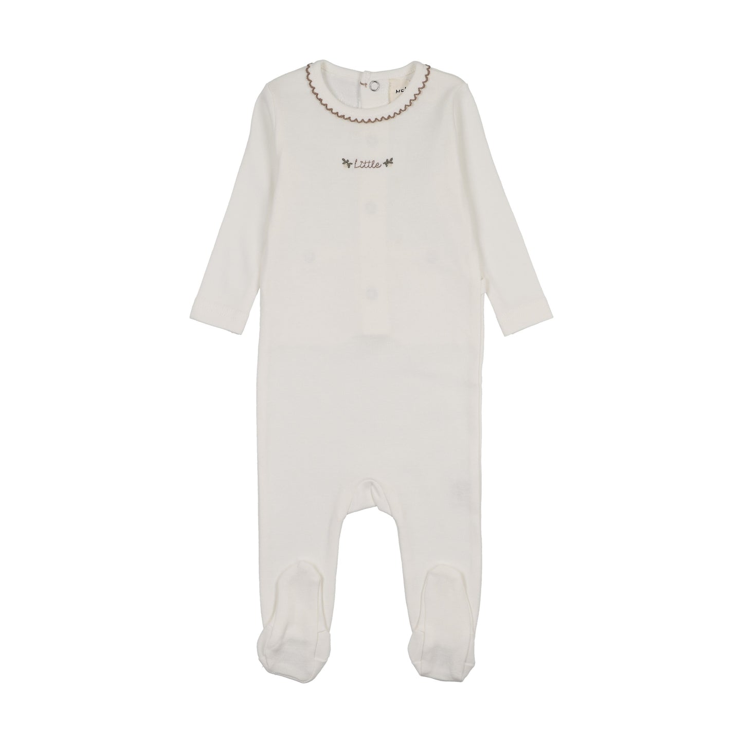 FLORAL EMBROIDERY FOOTIE