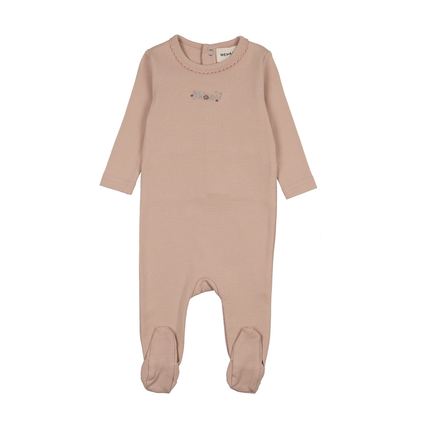 FLORAL EMBROIDERY FOOTIE