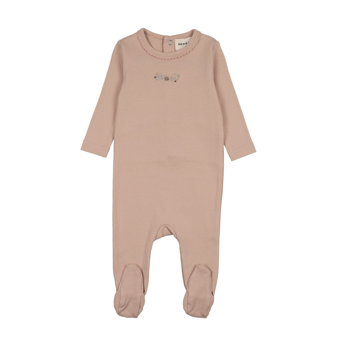 FLORAL EMBROIDERY FOOTIE-2