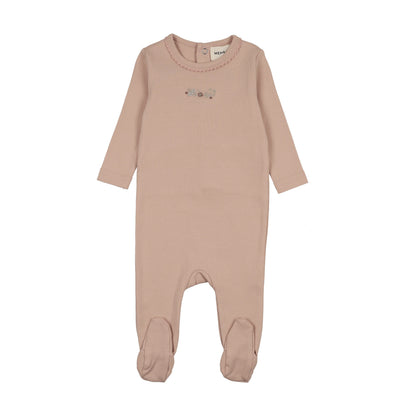 FLORAL EMBROIDERY FOOTIE