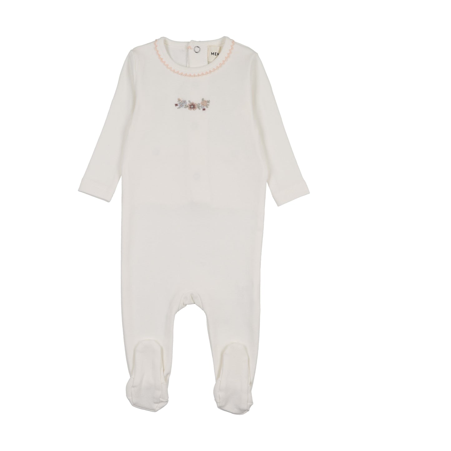 FLORAL EMBROIDERY FOOTIE