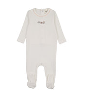 FLORAL EMBROIDERY FOOTIE