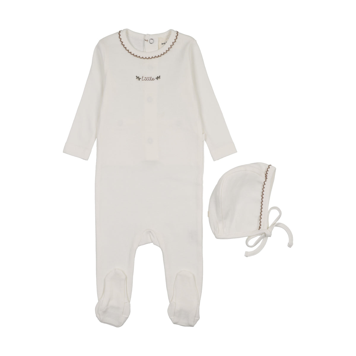FLORAL EMBROIDERY FOOTIE + BONNET-2