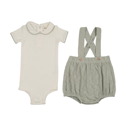 SHORT OVERALL + ONESIE SET