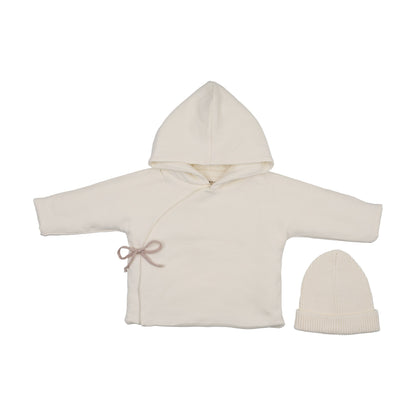 QUILTED JACKET + KNIT BEANIE
