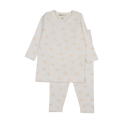 BOW PRINT 2-PIECE SET