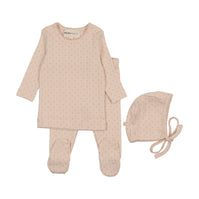 TULIP PRINT 2-PIECE SET + BONNET