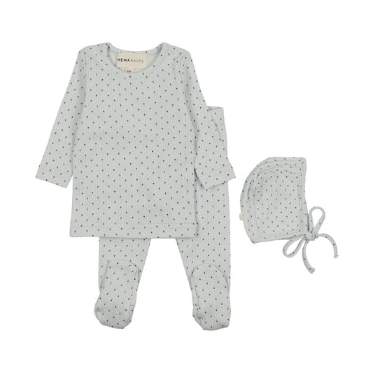 TULIP PRINT 2-PIECE SET + BONNET