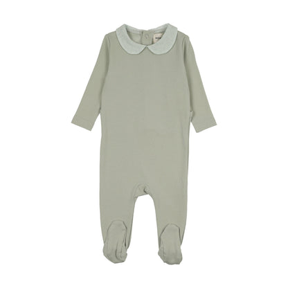 PRINTED COLLAR FOOTIE