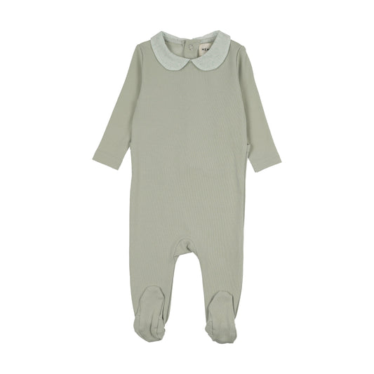 PRINTED COLLAR FOOTIE