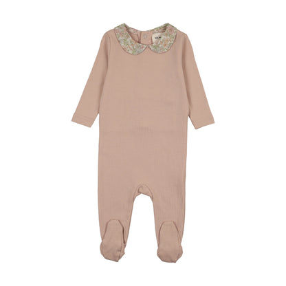 PRINTED COLLAR FOOTIE