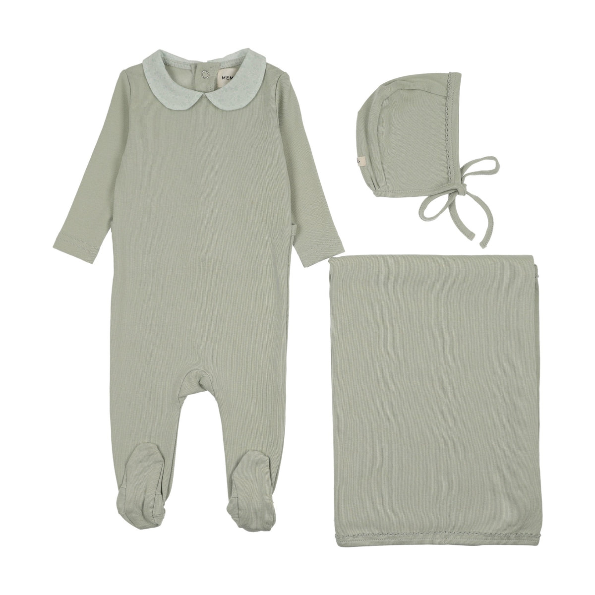 PRINTED COLLAR FOOTIE SET-2