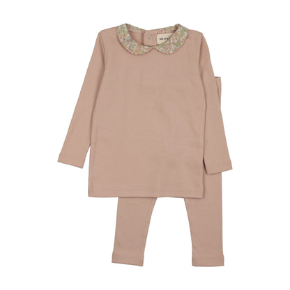 2-PIECE SET WITH PRINTED COLLAR