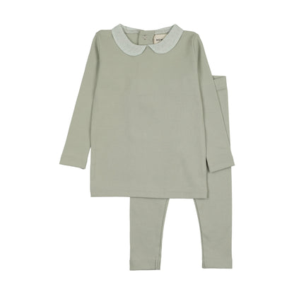2-PIECE SET WITH PRINTED COLLAR