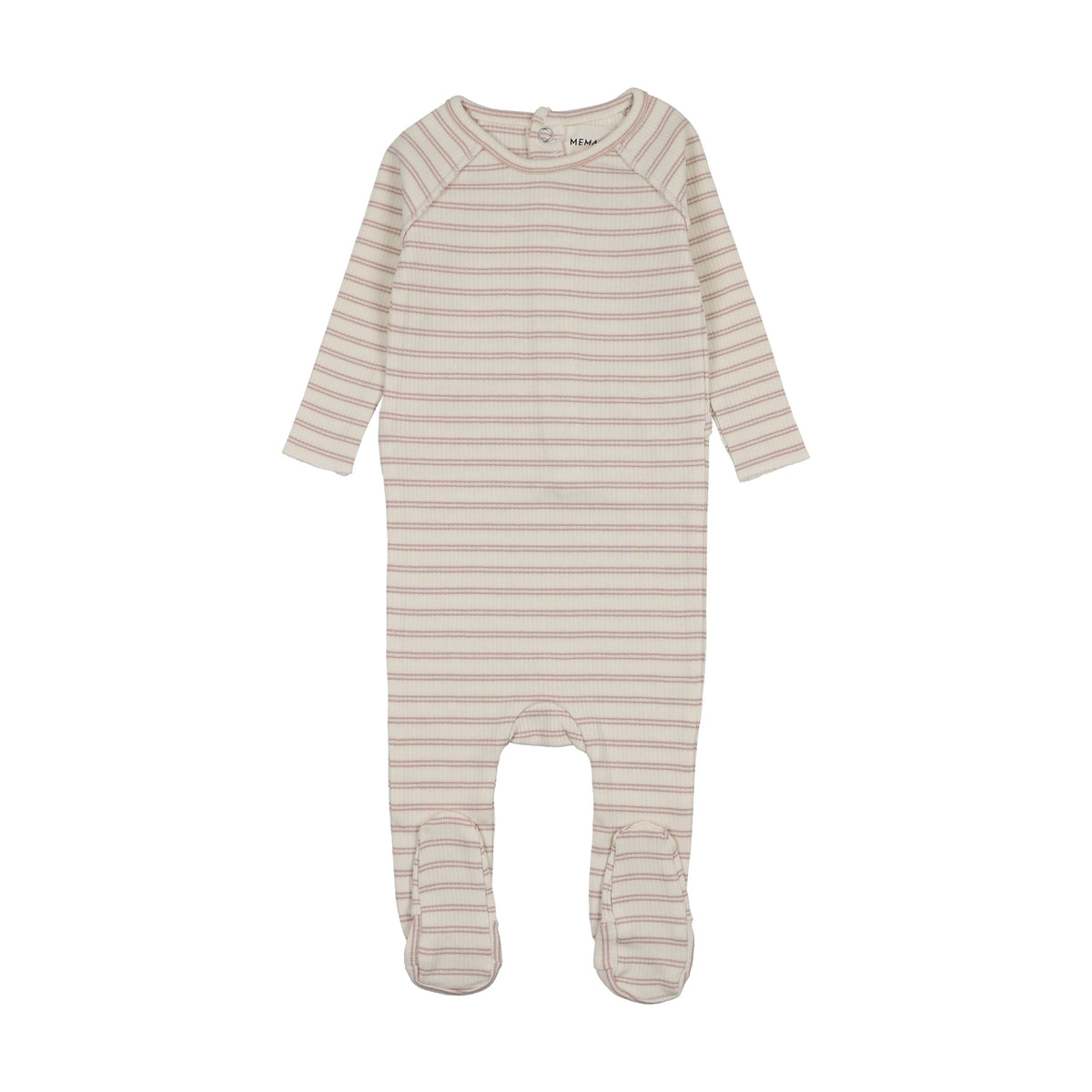 RIB STRIPE FOOTIE-2
