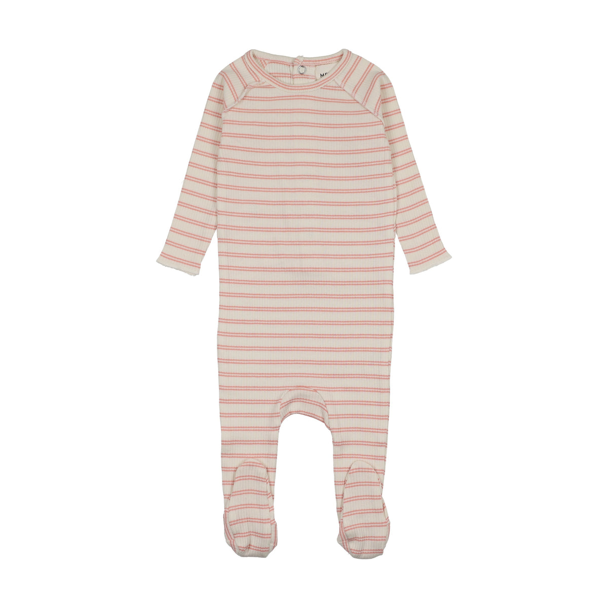 RIB STRIPE FOOTIE-3