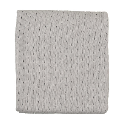 FINE POINTELLE KNIT BLANKET
