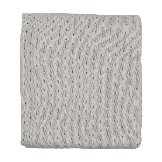 FINE POINTELLE KNIT BLANKET