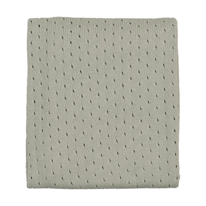 FINE POINTELLE KNIT BLANKET