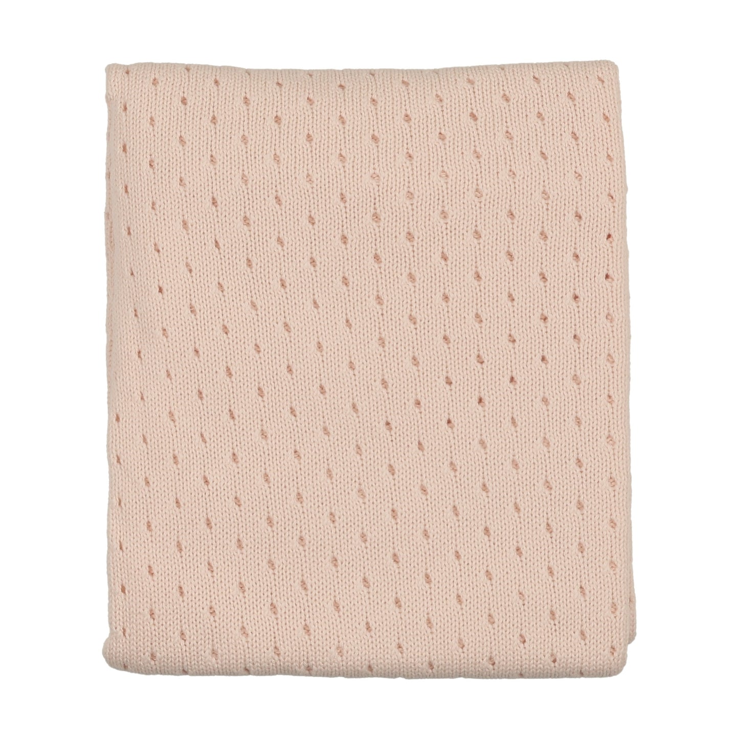 FINE POINTELLE KNIT BLANKET