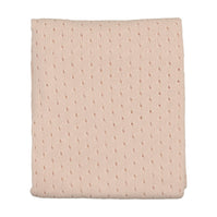 FINE POINTELLE KNIT BLANKET