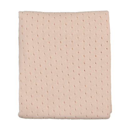 FINE POINTELLE KNIT BLANKET