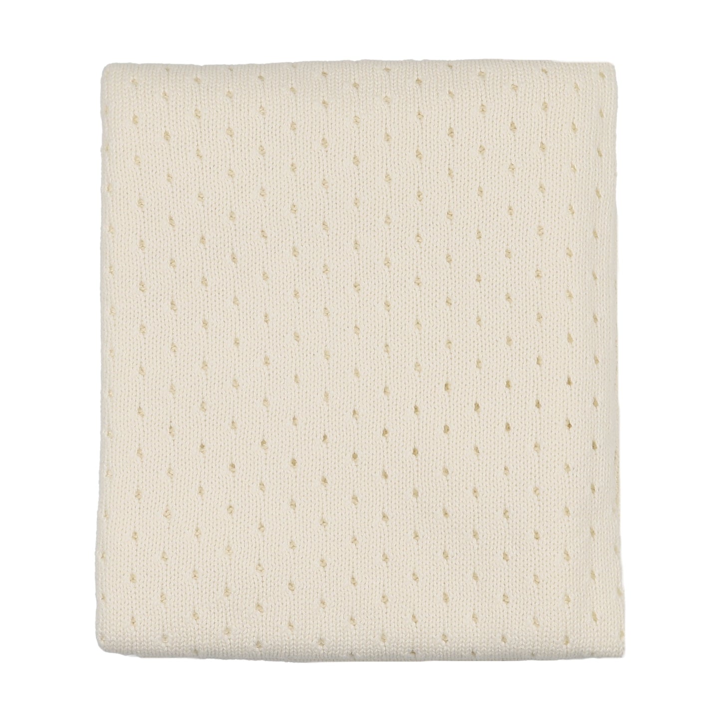 FINE POINTELLE KNIT BLANKET