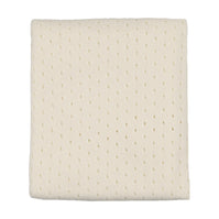 FINE POINTELLE KNIT BLANKET