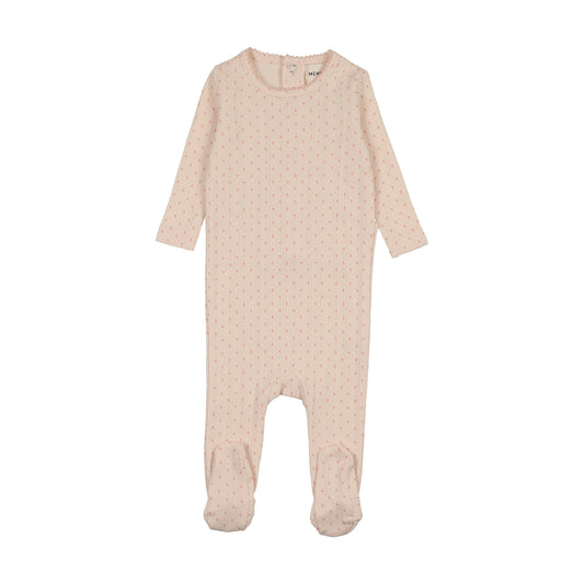 POINTELLE TULIP PRINT FOOTIE