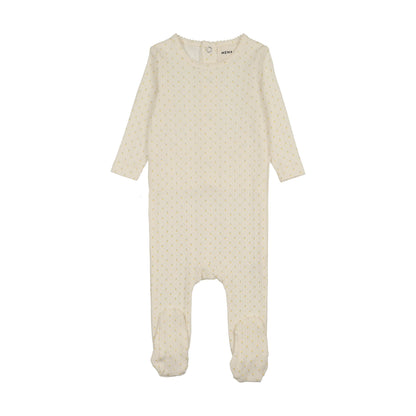 POINTELLE TULIP PRINT FOOTIE
