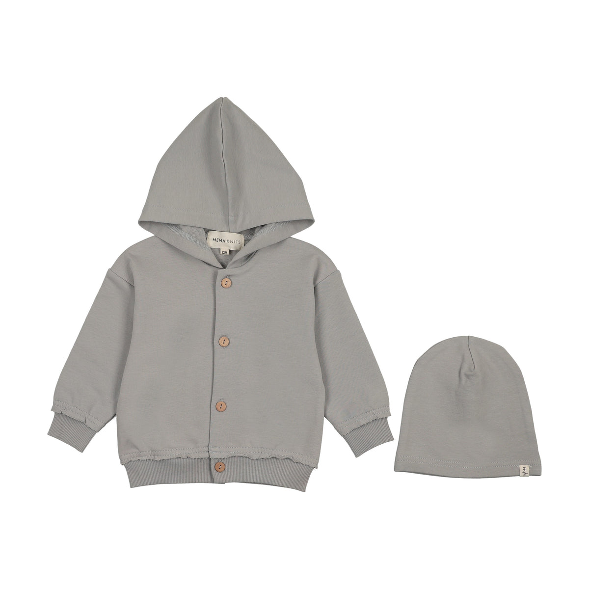 HOODED CARDIGAN AND BEANIE-3