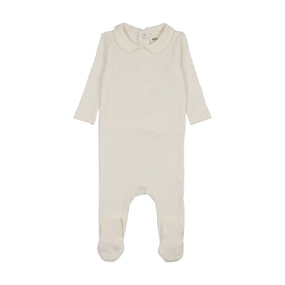 RIB COLLARED FOOTIE