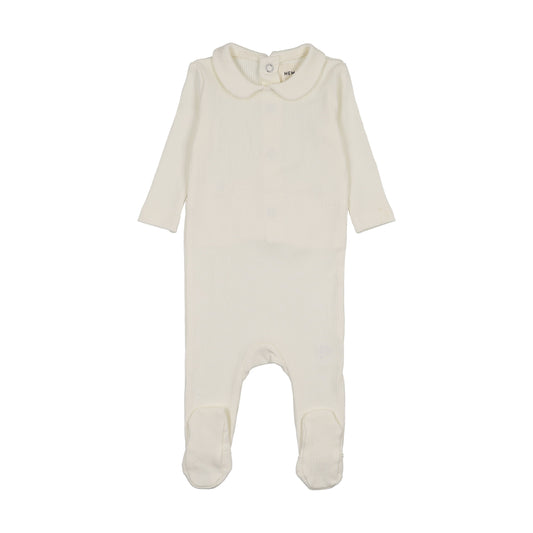RIB COLLARED FOOTIE