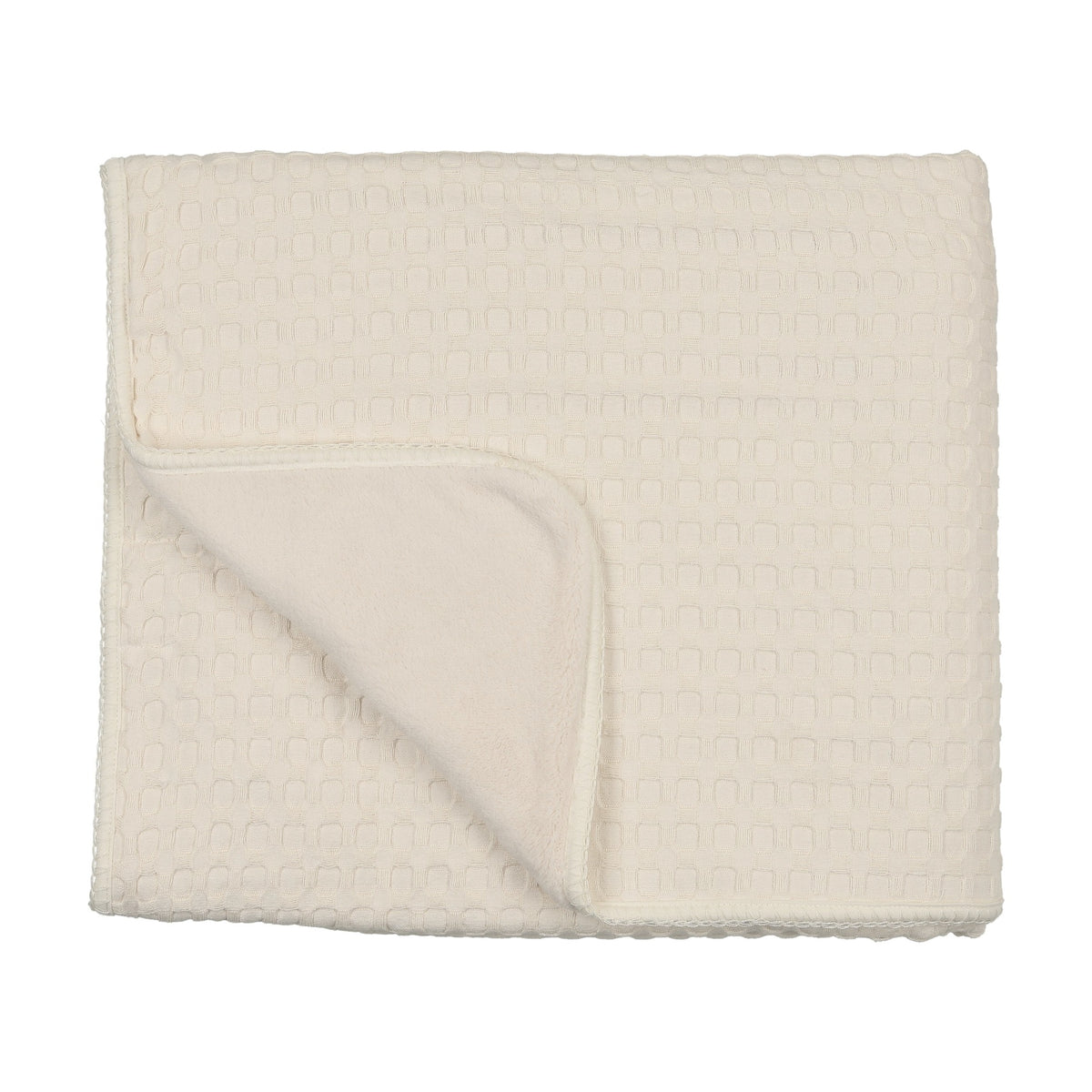 WAFFLE/ FUR BLANKET-3
