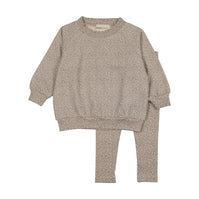 LEAF PRINT SWEATSHIRT SET - (MAW26-25)